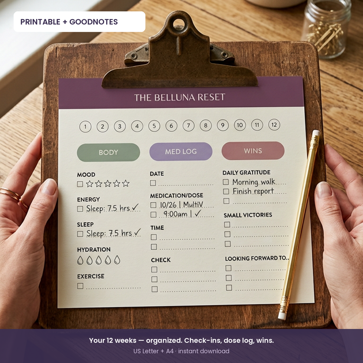 The Belluna Reset — GLP-1 Planner & Shot Tracker